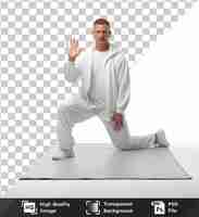 PSD highquality transparent psd realistic photographic yoga instructor_s yoga mat