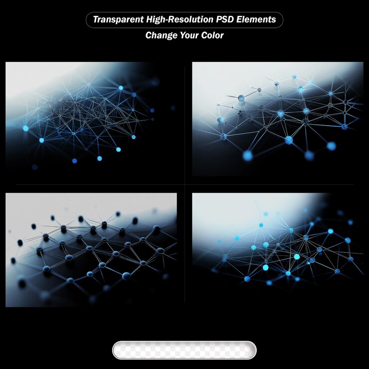 PSD highresolution abstract network background elements for design