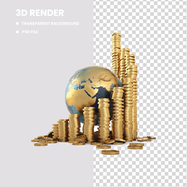 HighResolution Global Financial Growth PNG Image Rising Economic Trends Market Investments Cur