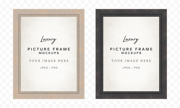 Highresolution Vintage Light Amp Dark Wood Frame Mockup Pack