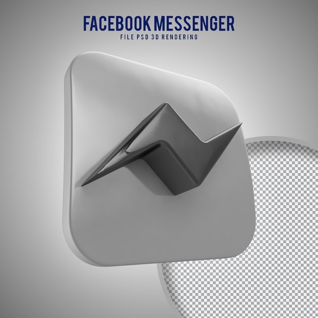 Hight quality messenger 3d rendered icon