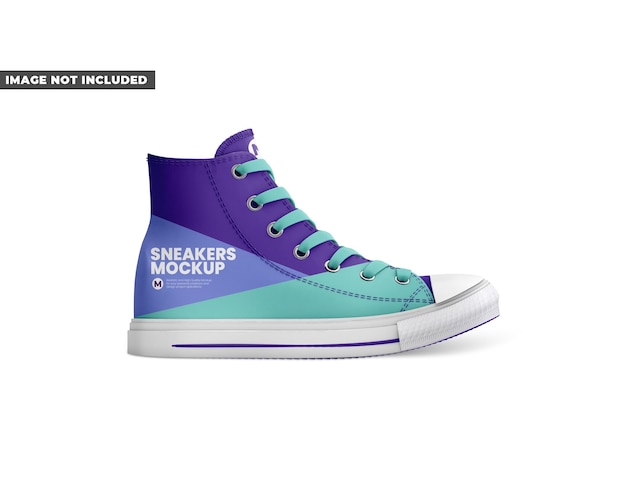 hightop sneaker mockup
