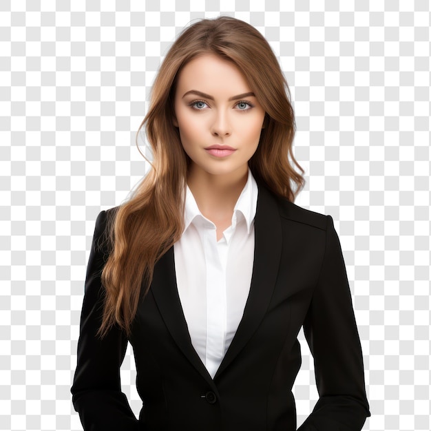 Higt quality businesswoman on transparency background psd