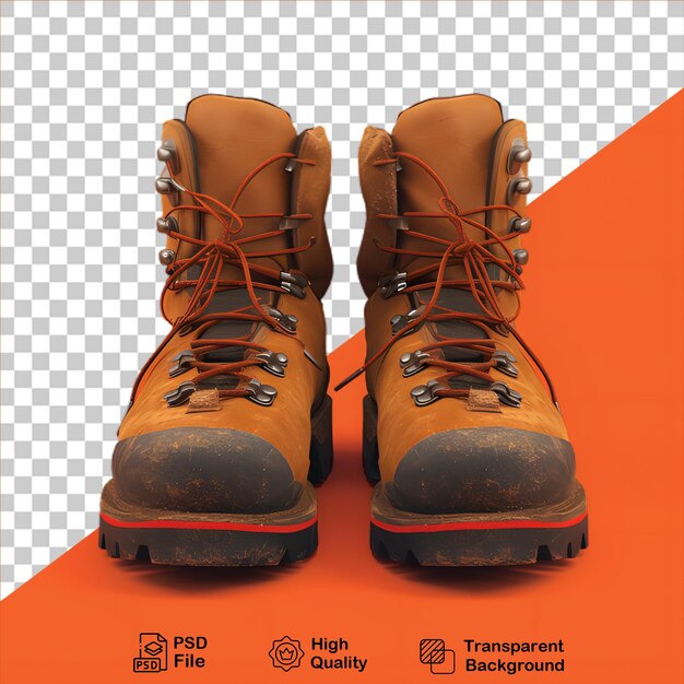 PSD hiking boot isolated on transparent background include png file