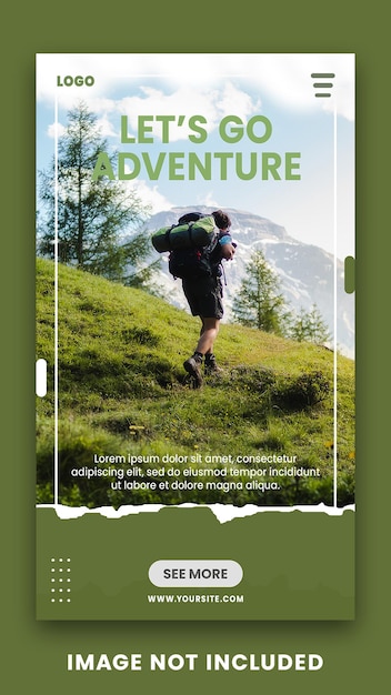 Hiking Instagram Stories Template