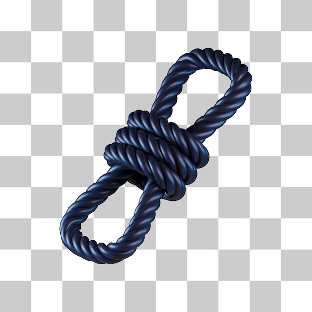 PSD hiking rope 3d icon