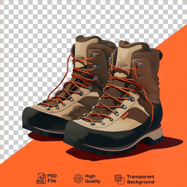 Hiking shoes isolated on transparent background include png file