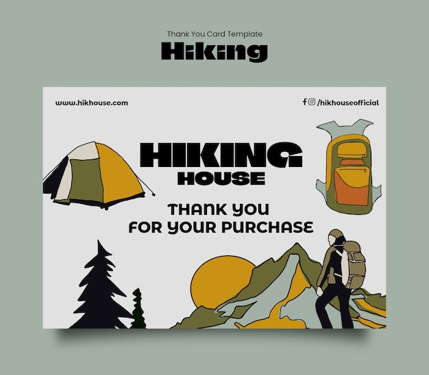 Hiking template design
