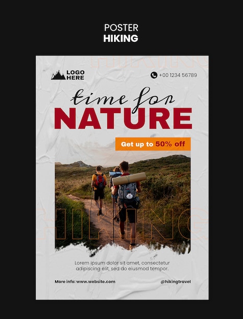 Hiking template design