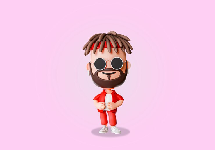PSD hiphop 3d boy