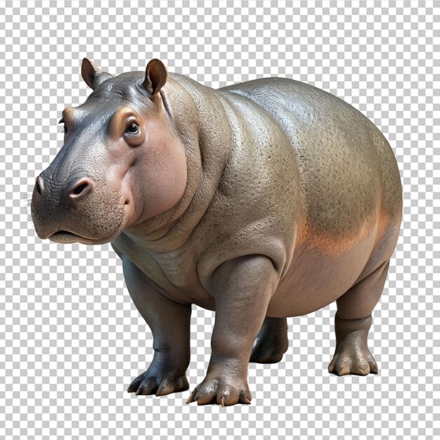 PSD hippopotamus animal
