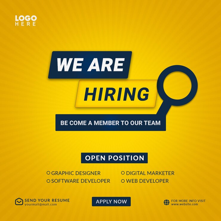PSD hiring for job social media post design