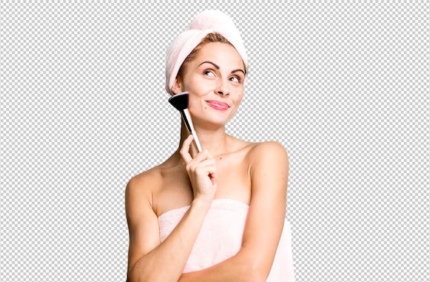 hispanic pretty young woman beauty and make up concept