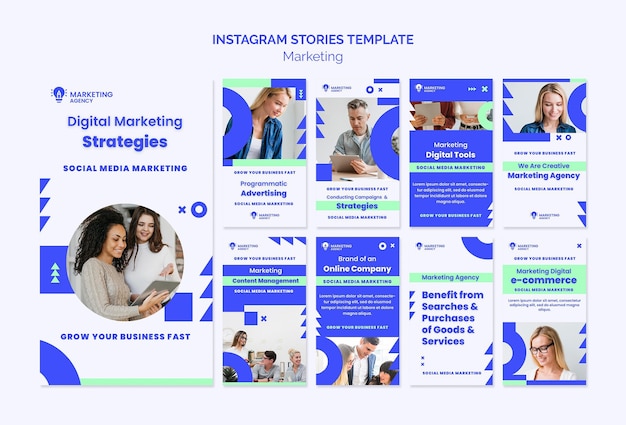 PSD historie na instagramie agencji marketingowej