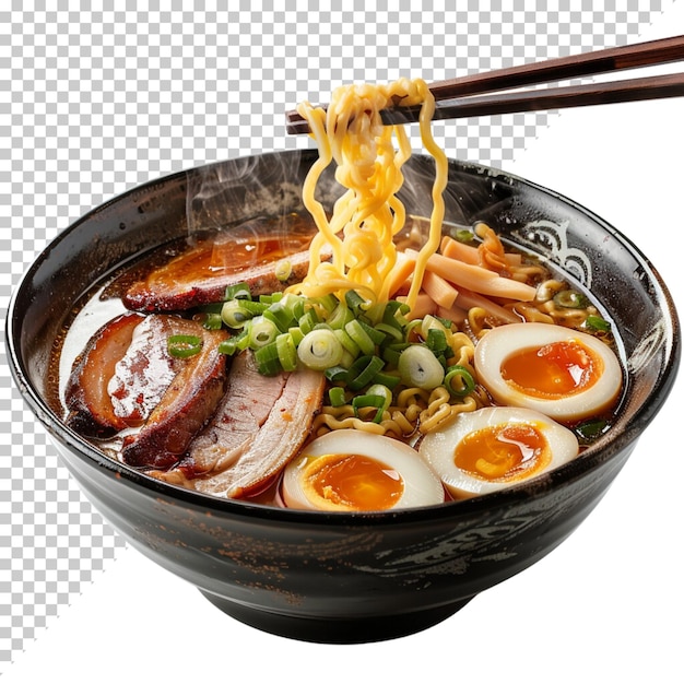 PSD hiyashi chuka lo mein 채소와 non maggi chow mein과 함께 투명한 배경에 고립 된 소스