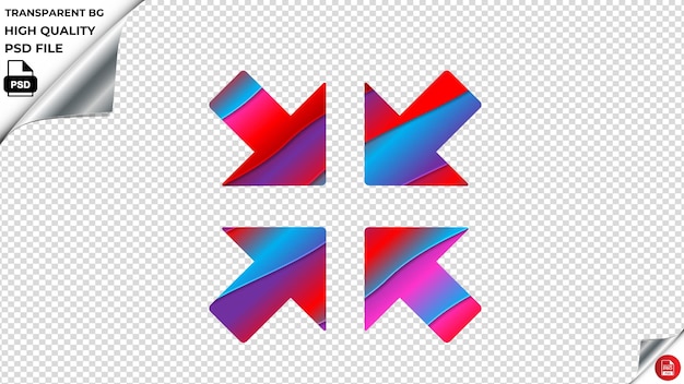 PSD hk screen r31 vector icon red blue purple ribbon psd transparent