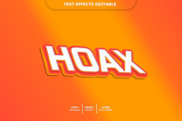 PSD hoax 3d text style effect