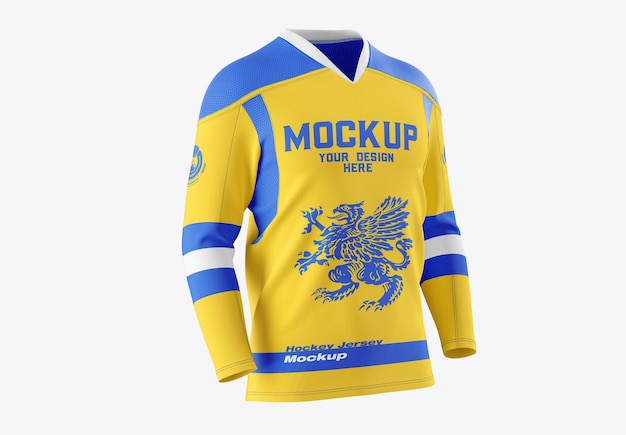 Premium PSD  Hockey jersey mockup