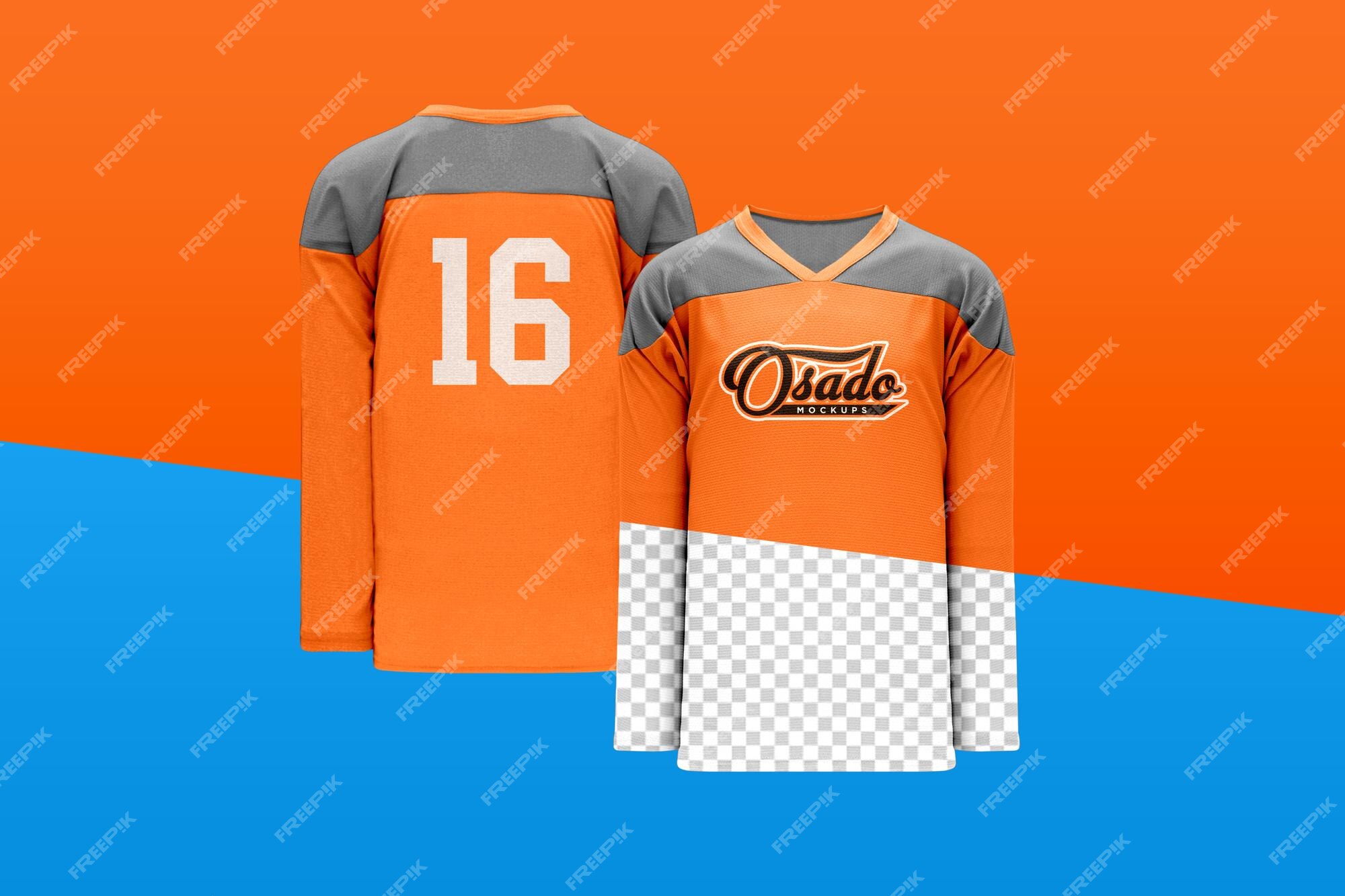 Premium PSD  Argentina hockey jersey mockup