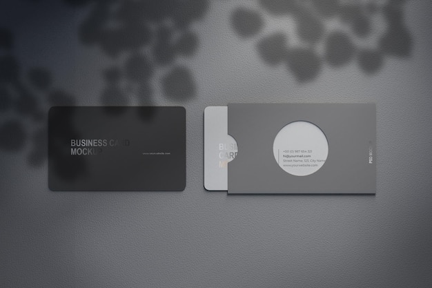 Holder and card mockup