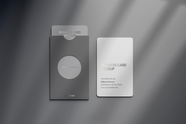 Holder and card mockup