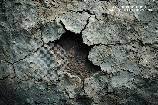 Hole ragged ronde scheur op doorzichtige achtergrond