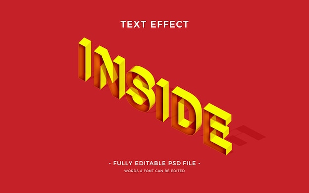 PSD hole text effect