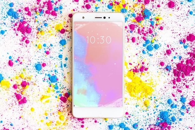 Holi Festiwal Makieta Z Smartphone