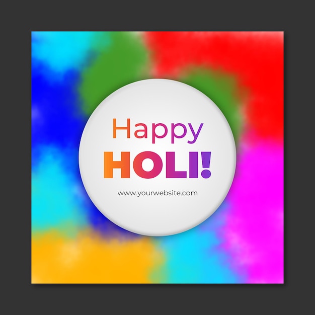 PSD holi social media post 03