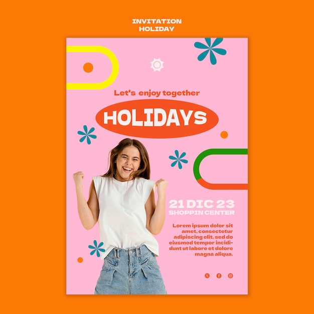 Holiday design template