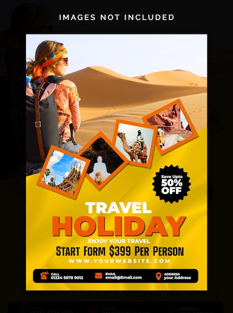 Holiday Travel Flyer Design