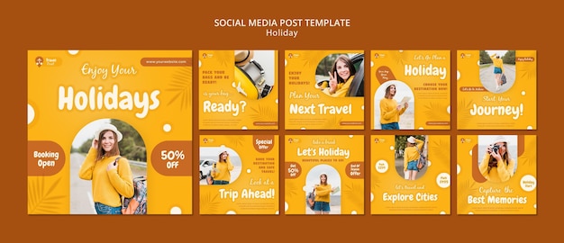 holidays social media posts