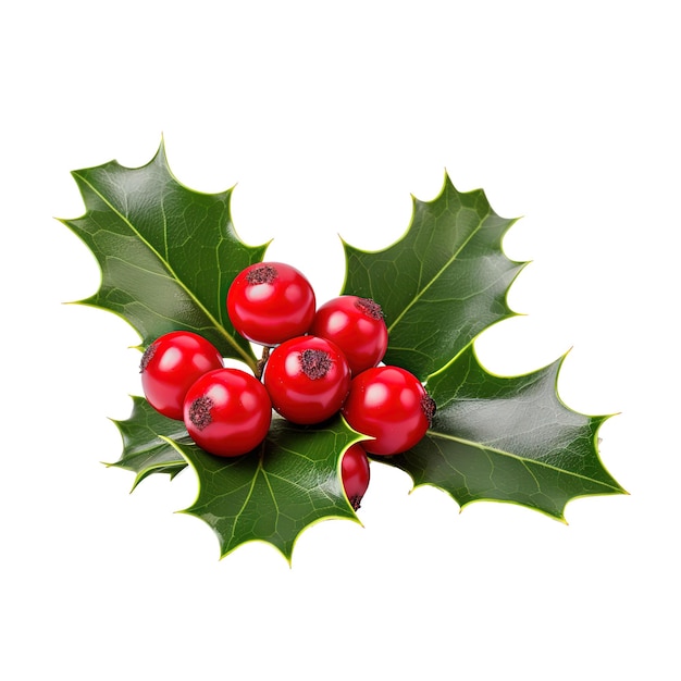 Holly berry leaves christmas decoration