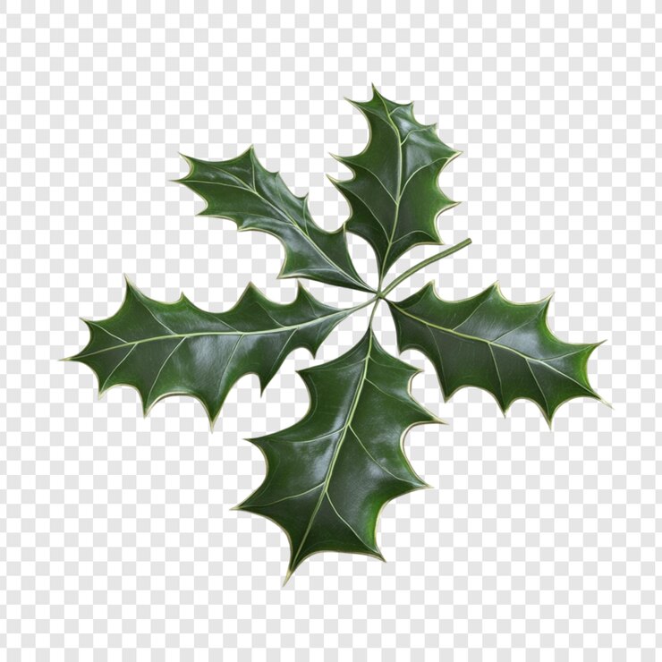 PSD holly bladeren