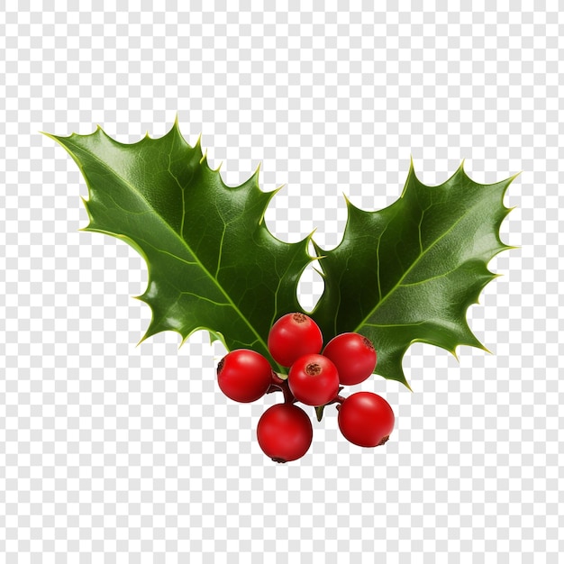 PSD holly flower png isolated on transparent background