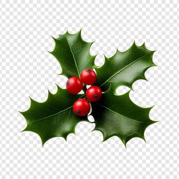 Holly flower png isolated on transparent background
