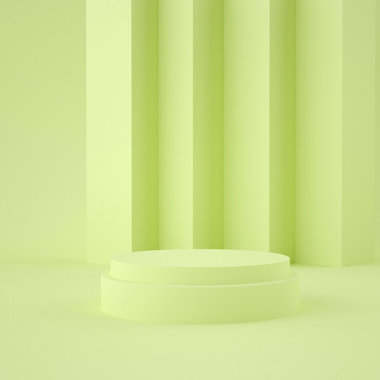 Holograficzna scena geometryczna 3d do lokowania produktu z tłem i edytowalnym kolorem