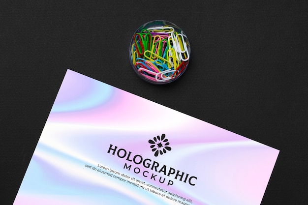 Holografisch briefpapiermodelontwerp