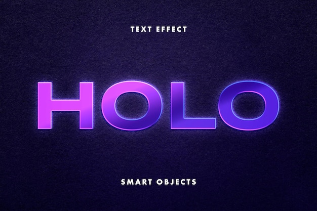 Holografisch verloopteksteffect