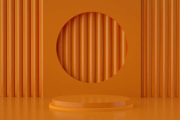 Holografische 3d geometrische podium voor productplaatsing