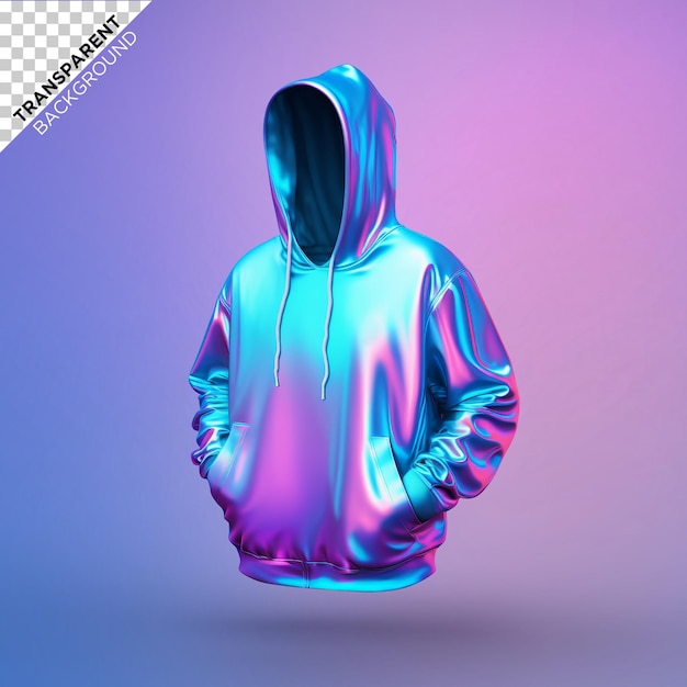 Holografische illustratie van een hoodie