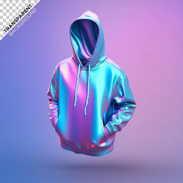 Holografische illustratie van een hoodie