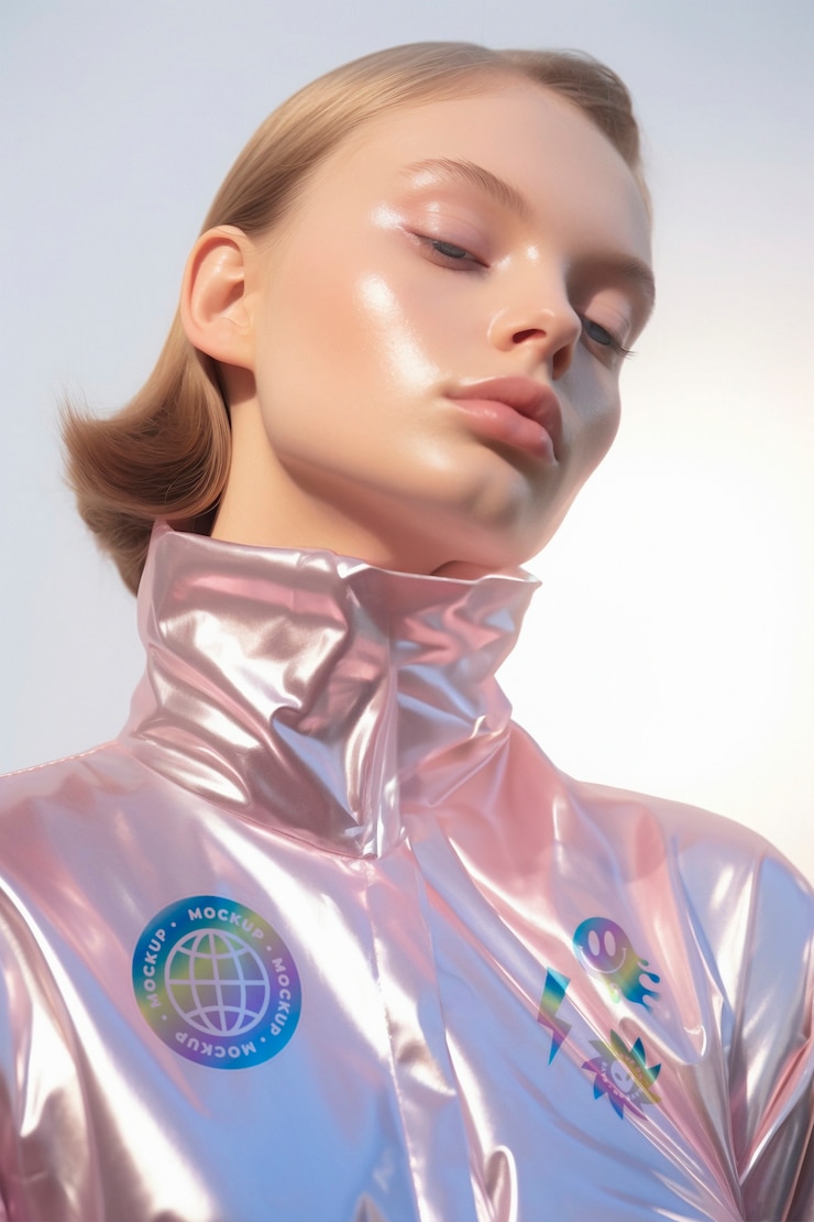 PSD holografische kledingmodel