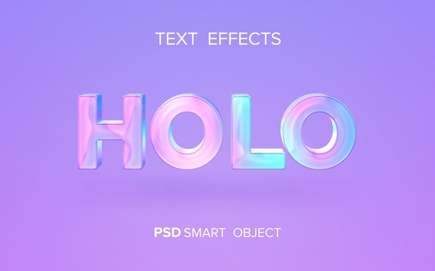 Holografisk texteffekt
