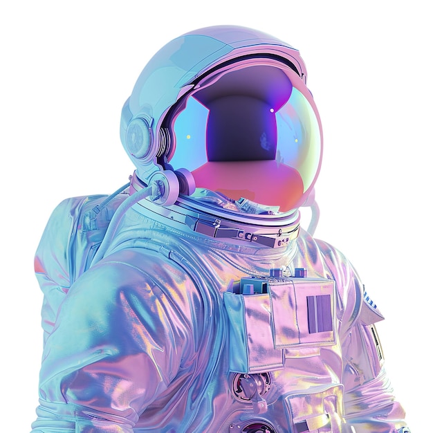 Holographic astronaut isolato generativa ai