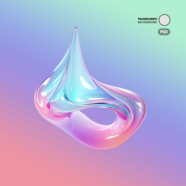 PSD holographic fluid shape