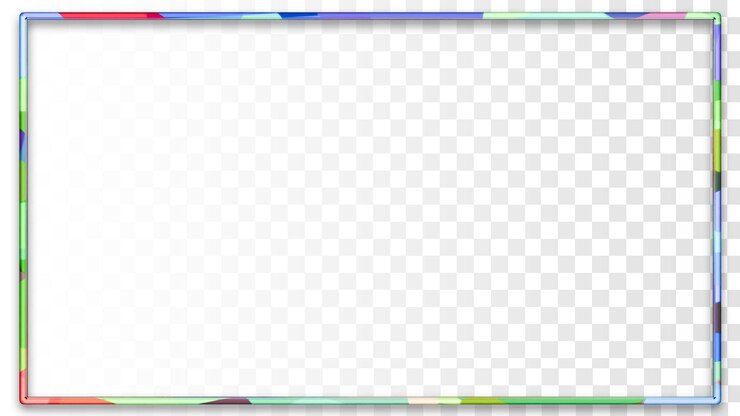 PSD holographic glass frame background