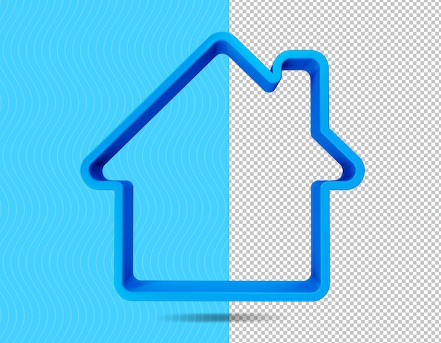 Home 3d render icon