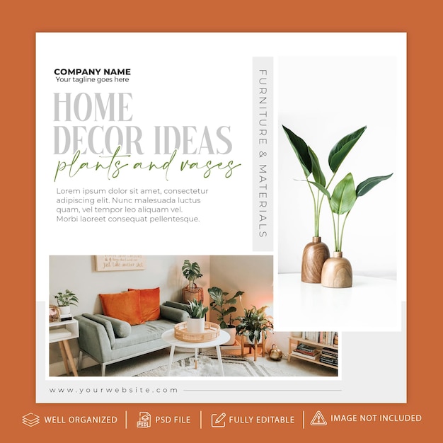 Home Decor Interieur Inspiratie Instagram Post of Cover Template