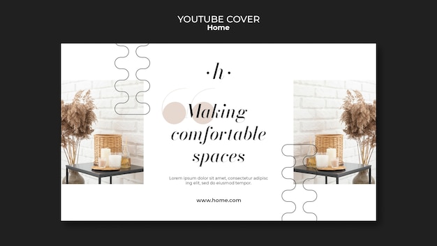 PSD home design copertina di youtube